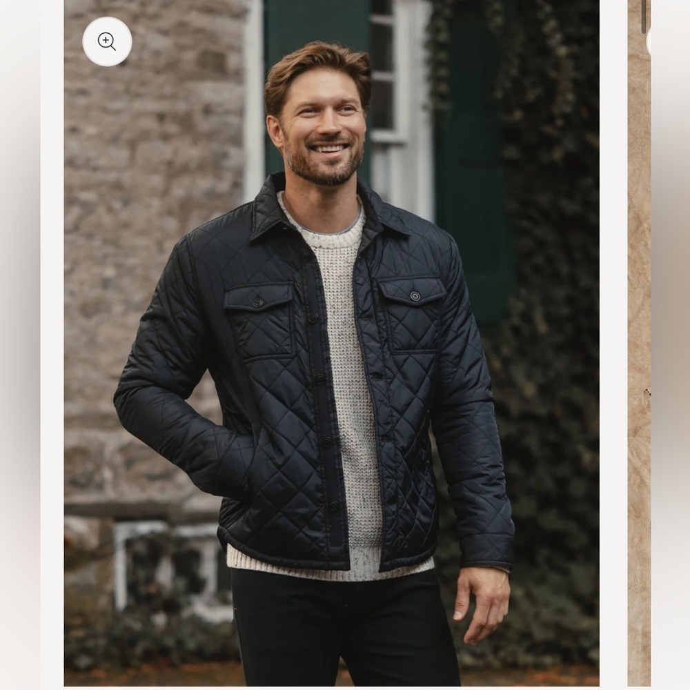 The Normal Brand - new w/o tags - Quilted Sherpa Shirt Jacket - M - black
